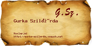 Gurka Szilárda névjegykártya